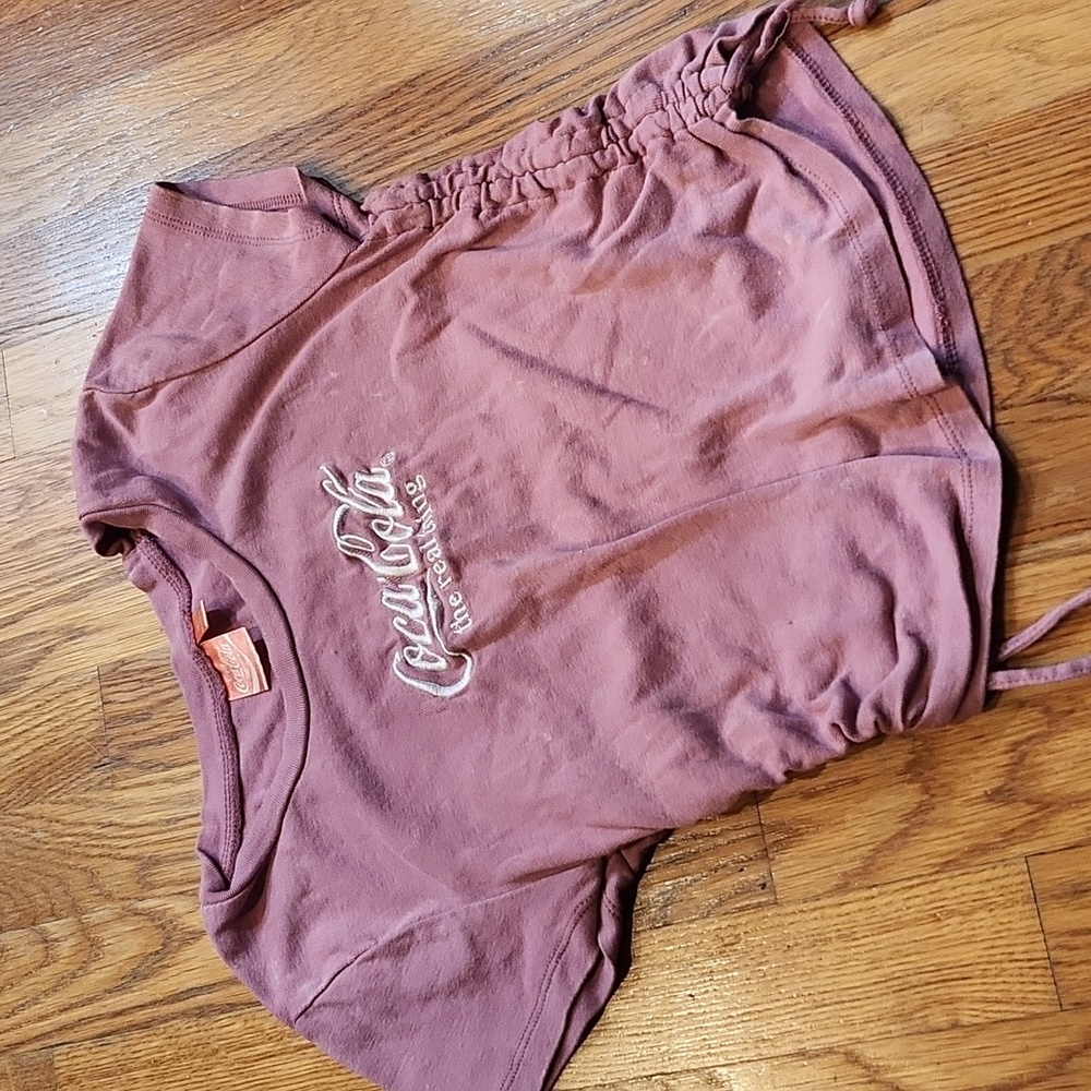 Coca-Cola embroidered crop top
